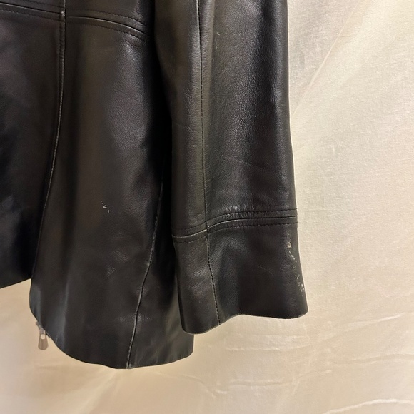 Wilson Leather Moto Jacket – Black Genuine Leather (Women’s Medium) - Picture 6 of 12